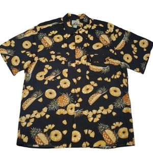 Vintage reyn spooner mens pineapple button up Size L